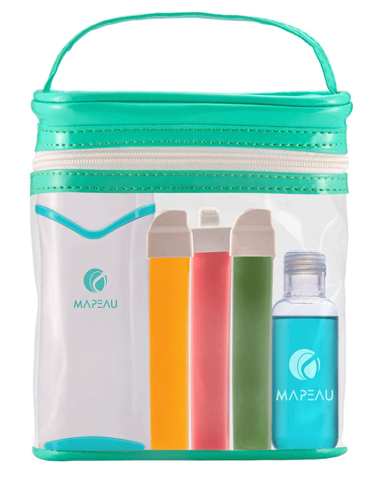 Mapeau Wachswärmer Waxing Set für Haarentfernung, Wachspatronen Kit Roll On (Breit, Schmal, Mini), Waxing Gerät, Vliesstreifen und After Wax Öl mit Tasche