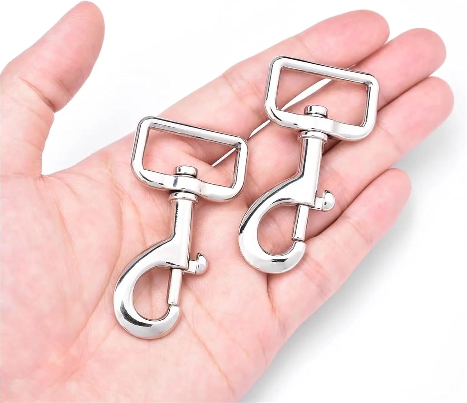Spring Snap Hook 4PCS 316 Stainless Steel Swivel Snap Hooks Swivel Bolt Snap Leash Spring Hook Buckle Clips Hardware for Straps Dog Collar Harness(73mm)
