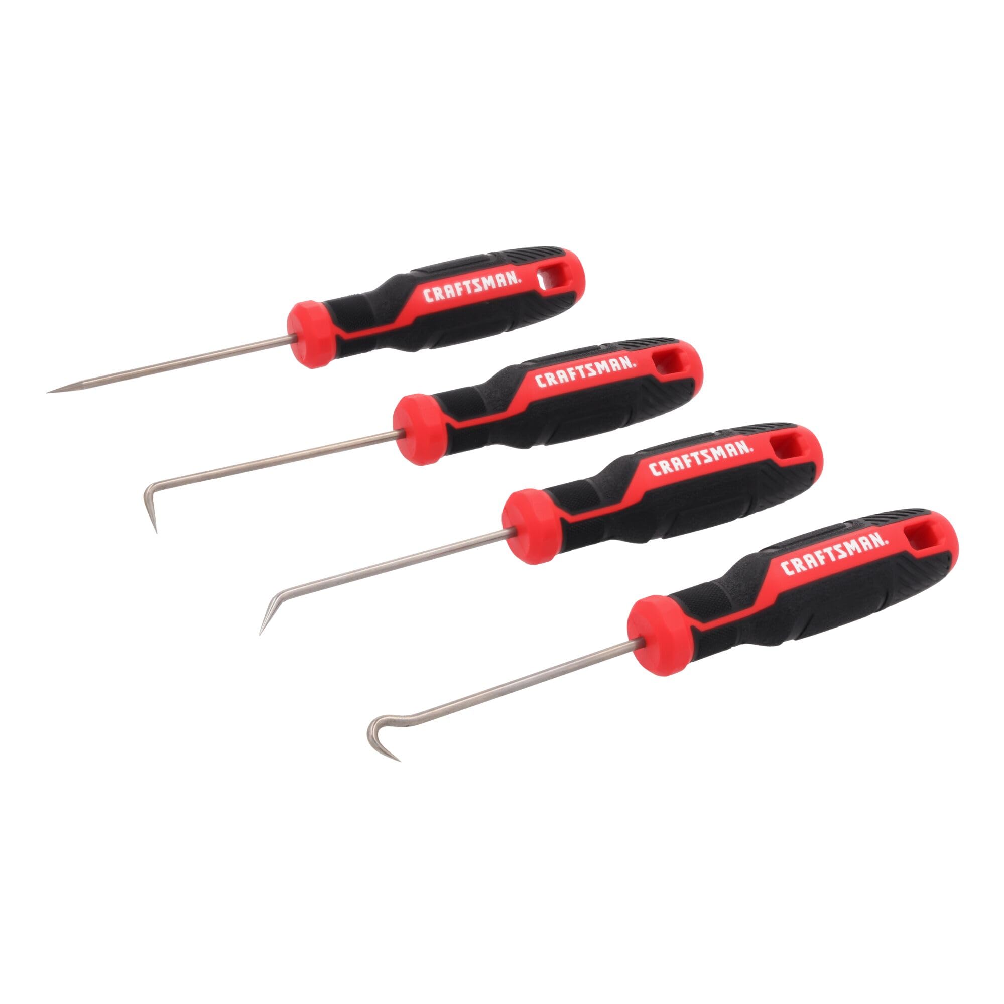 CRAFTSMAN 4 Pc Hook and Pick Set, Straight Pick, Full 180, 90 and