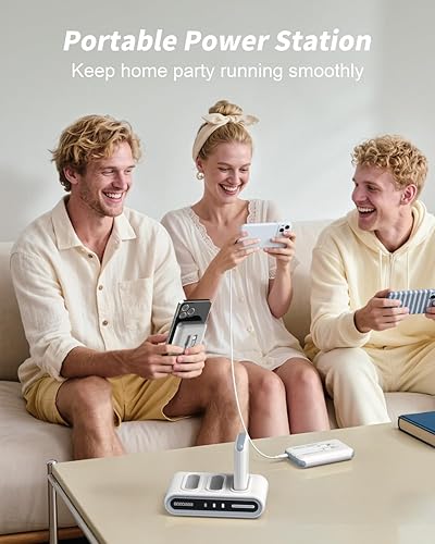 Miniatura 3 de GOODaaa Banco de energía, 3 paquetes de estación de carga portátil de 10000 mAh, 9 salidas y 3 entradas, cargador portátil para iPhone serie 1615,