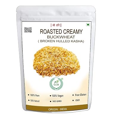 AGRI CLUB Roasted Creamy Buckwheat Kernels 1Kg|Roasted Kuttu- Giri|Gluten Free