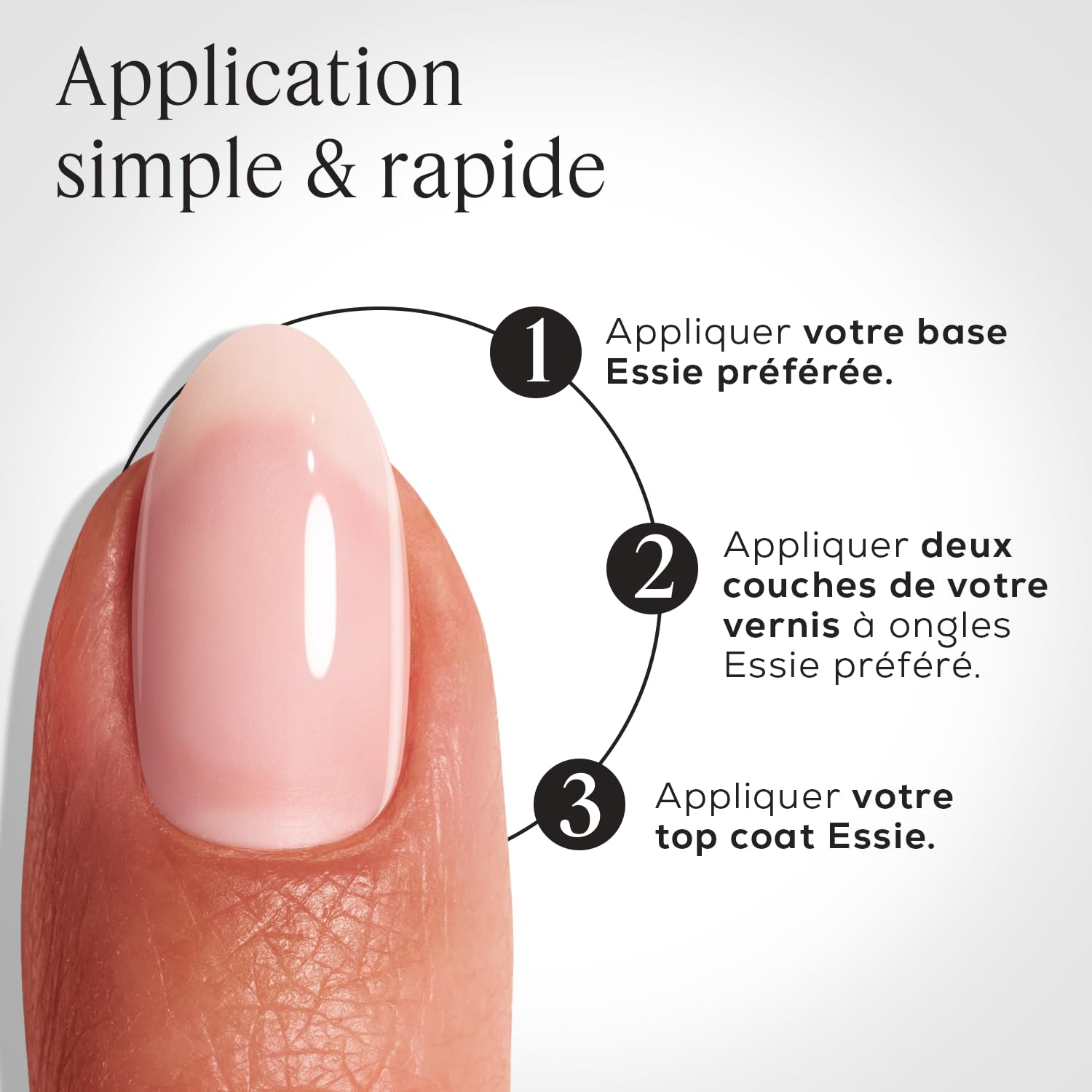 ESSIE - Gel Couture Top Coat - Vernis à Ongles de Finition - Effet Gel Sans Lampe UV - Longue Tenue Jusqu'à 15 Jours, Brillance Miroir & Anti-Écaillement - Vegan - Teinte : Transparent - 13,5 ml