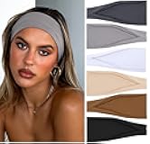 TERSE Headbands for Women Hair Bands for Women’s Hair Non Slip Women Thick Headband Stretchy Sweat Bands Headbands for Yoga Workout Every Day Basic Fashion Accessories