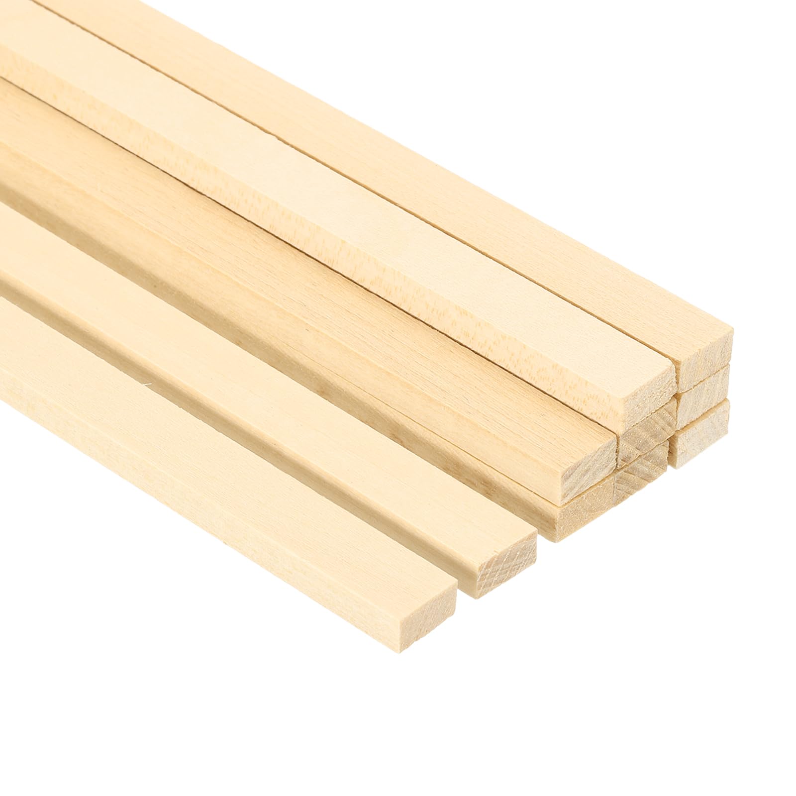 PATIKIL 3/8 Inch Dowel Rods Wood Sticks 10 Pcs 4 Inch Long Square Wooden Dowels Unfinished Hardwood Sticks for Craft DIY Supplies