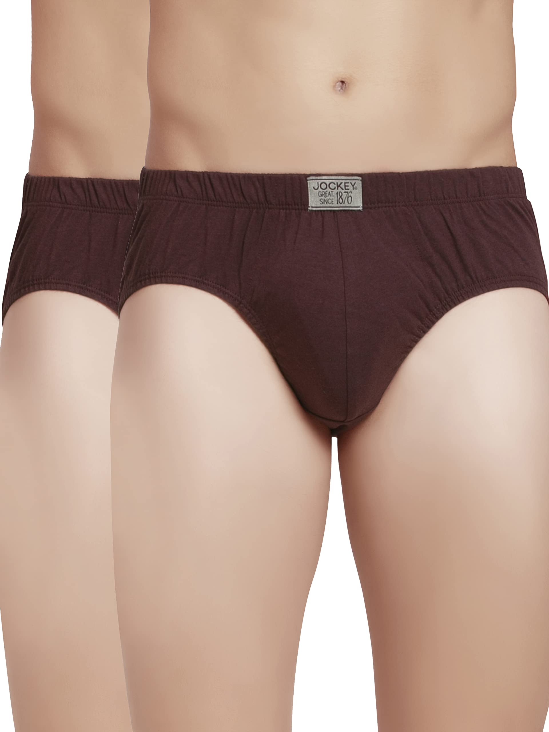 Men's Super Combed Cotton Poco Briefs with Durable concealed waistband (Pack of 2) 8035_Mauve Wine_M-image-45