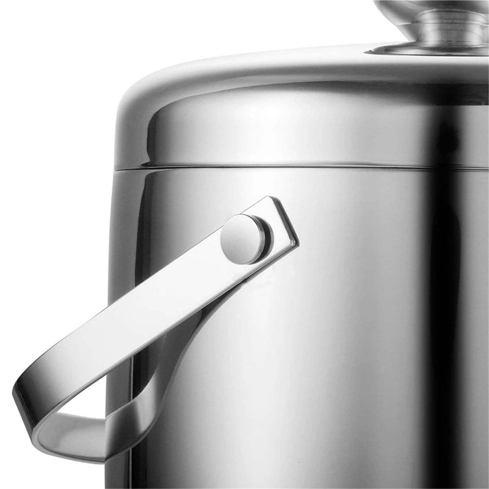 Secchiello for Il Ghiaccio, Secchiello for Il Ghiaccio a Doppia Parete Isolato in Acciaio Inossidabile da 2,8 Litri con Coperchio for refrigeratore for Vino e Birra per Casa, Bar