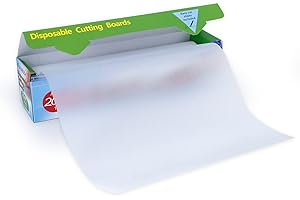 Cutting Board Paper Roll Large Disposable Plastic Cutting Sheets With Food-Safe Easy-Cut Slider