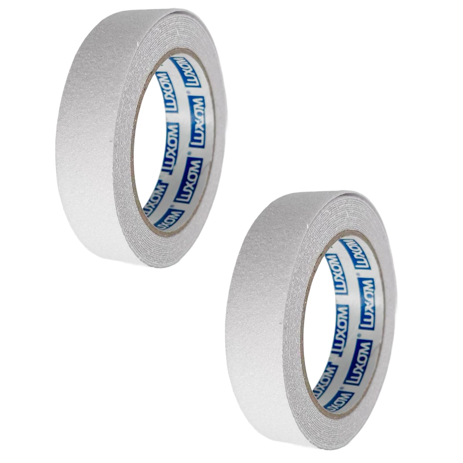 YSDINK 2 Pack Anti Slip Tape, 25MM x 5M, Heavy Duty Non Slip Grip Tape High Traction, Waterproof Abrasive Safety Tape for Stairs, Steps, Ramps, Indoor/Outdoor (Transparent)