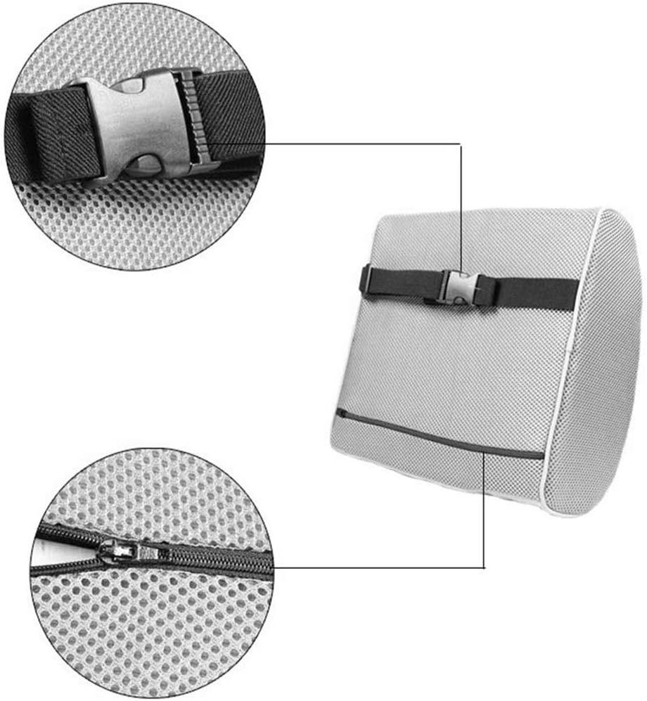 JSEIAJB Lumbar Pillow-Car Lumbar Lumbar Pillow Back Cushion Lumbar Cushion Car Seat Memory Cotton Headrest