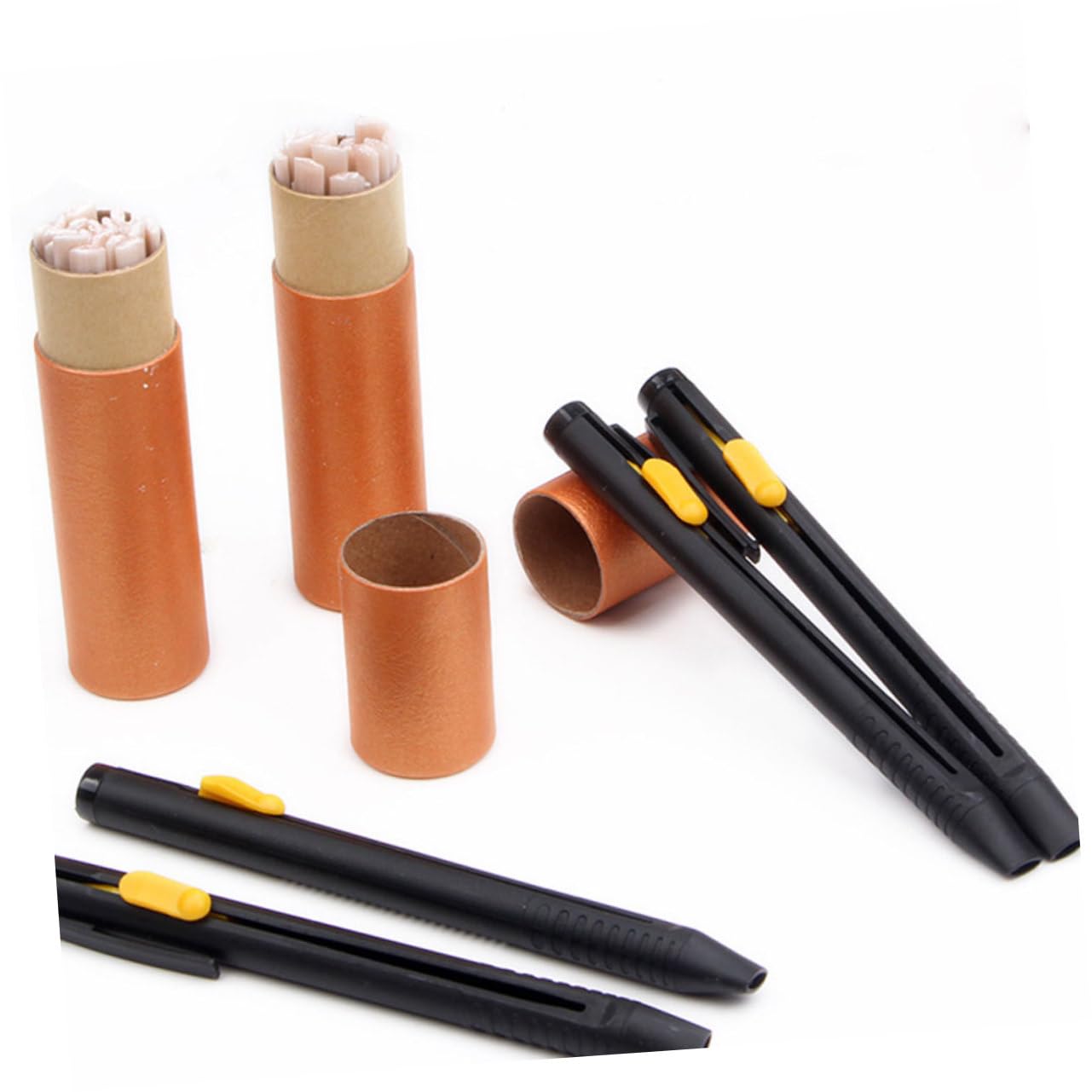 Operitacx 3 Series Tiza De Sastrería Y Borrable Con Calor Para Coser Accesorios De Costura Con Fundas Para Lápices Para Costureros Profesionales Y Bricolaje Telas 20 Piezas*3