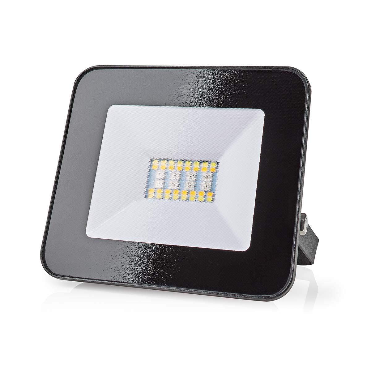 NEDIS WIFILOFC20FBK - Proiettore Smart Wi-Fi Da 20W | Luminosità 1600 Lumen | Temperatura Colore Regolabile