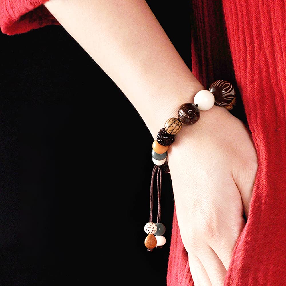 Bracciale Bodhi Naturale, Braccialetto for Meditazione Yoga