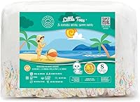 Vista 1 de Little Toes - Pañales de natación desechables naturales de primera calidad, talla 1-2 S (13-20 libras) (24 unidades) Pañales de natación