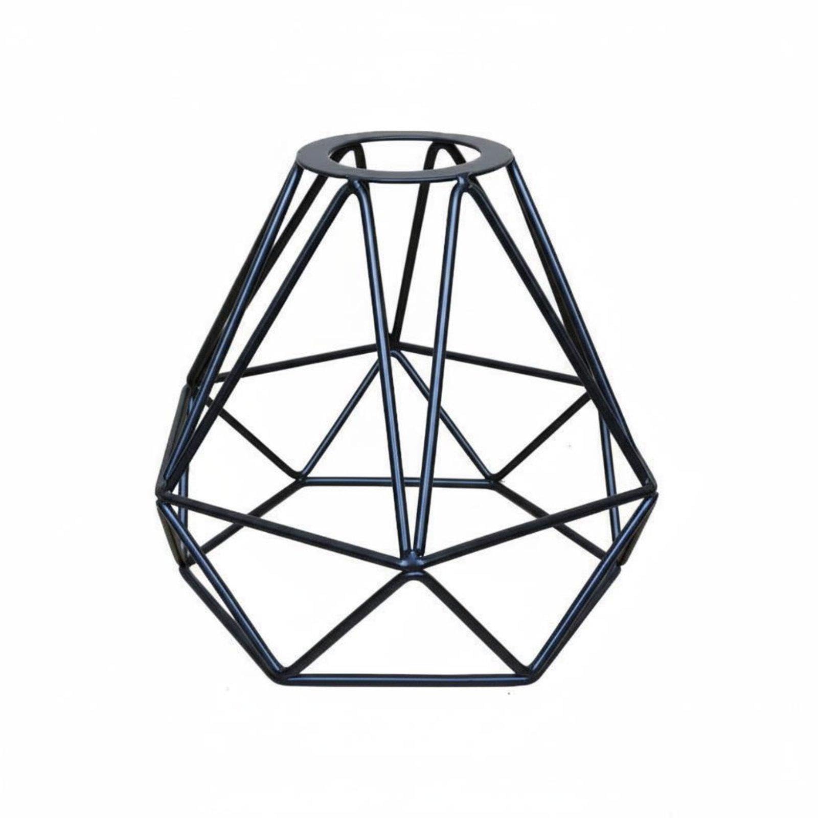 Club Bollywood®Diamond Shape Light Shade Minimalist Metal Wire Lampshade Hollow Design Geometric Lamp Cage for DIY Enthusiasts, Cafe, Kitchen Island, Dining Room|Lamps Lighting & Ceiling Fans-image-35