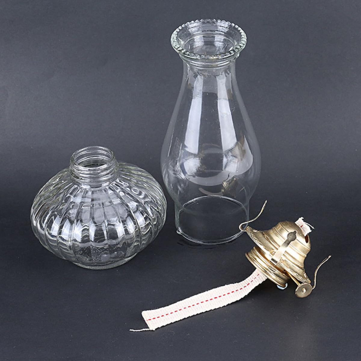 3pcs Kerosene Lamp Burners Metal Adjustable Replacement Burners with Wicks Retro Oil Lamp Parts for Vintage Home Decor and Indoor Lighting
