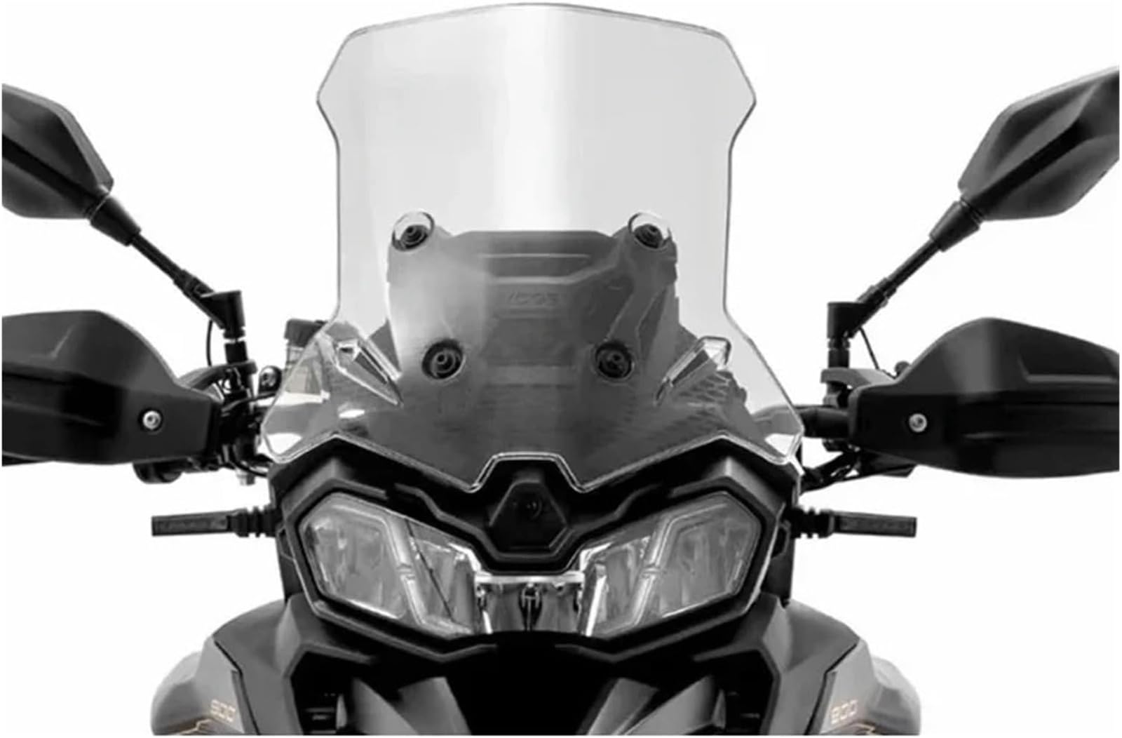 Parabrisas De Motocicleta para Longxin para VOGE para Valico 900 DSX DS X Elevado con Deflector Viento Añadido Motocicleta Parabrisas(44 Transparent)