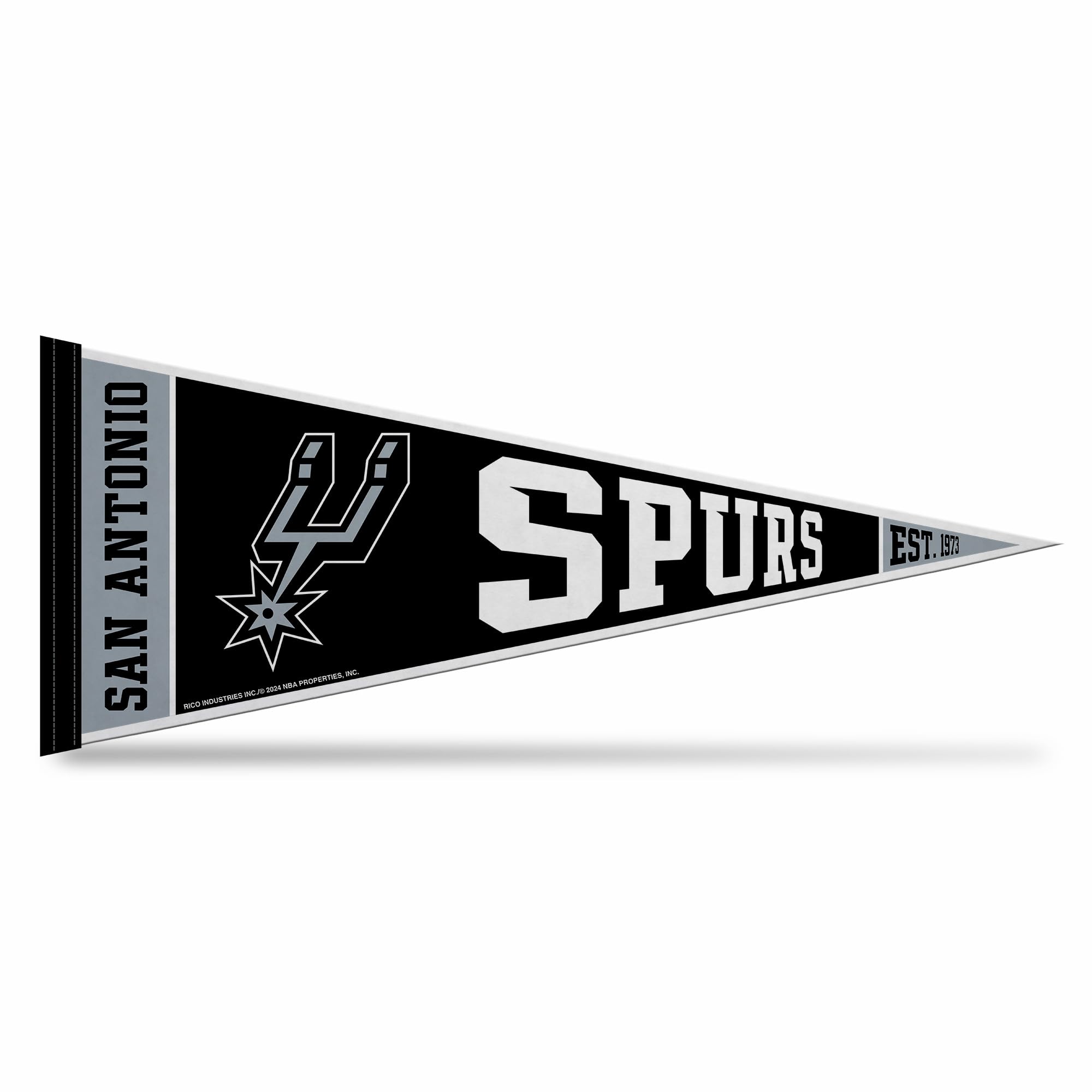 Rico Industries NBA Basketball 12" x 30" Felt Wall Décor Pennant - Great for Home/Bed Room/Man Cave Décor