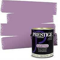 Vista 2 de PRESTIGE Pinturas de pintura interior e imprimación en uno, 1 galón, plano, combinación comparable de Sherwin Williams* Kimono Violet*