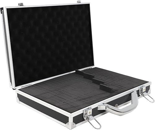 Miniatura 2 de Elite - Caja universal de viaje y almacenamiento de aluminio negro, 100 cápsulas o 2 soportes para monedas