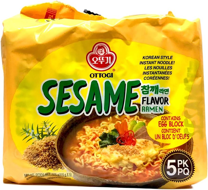 Ottogi Chamggae Ramyeon, Sesame Flavor Ramen, Korean Style Instant