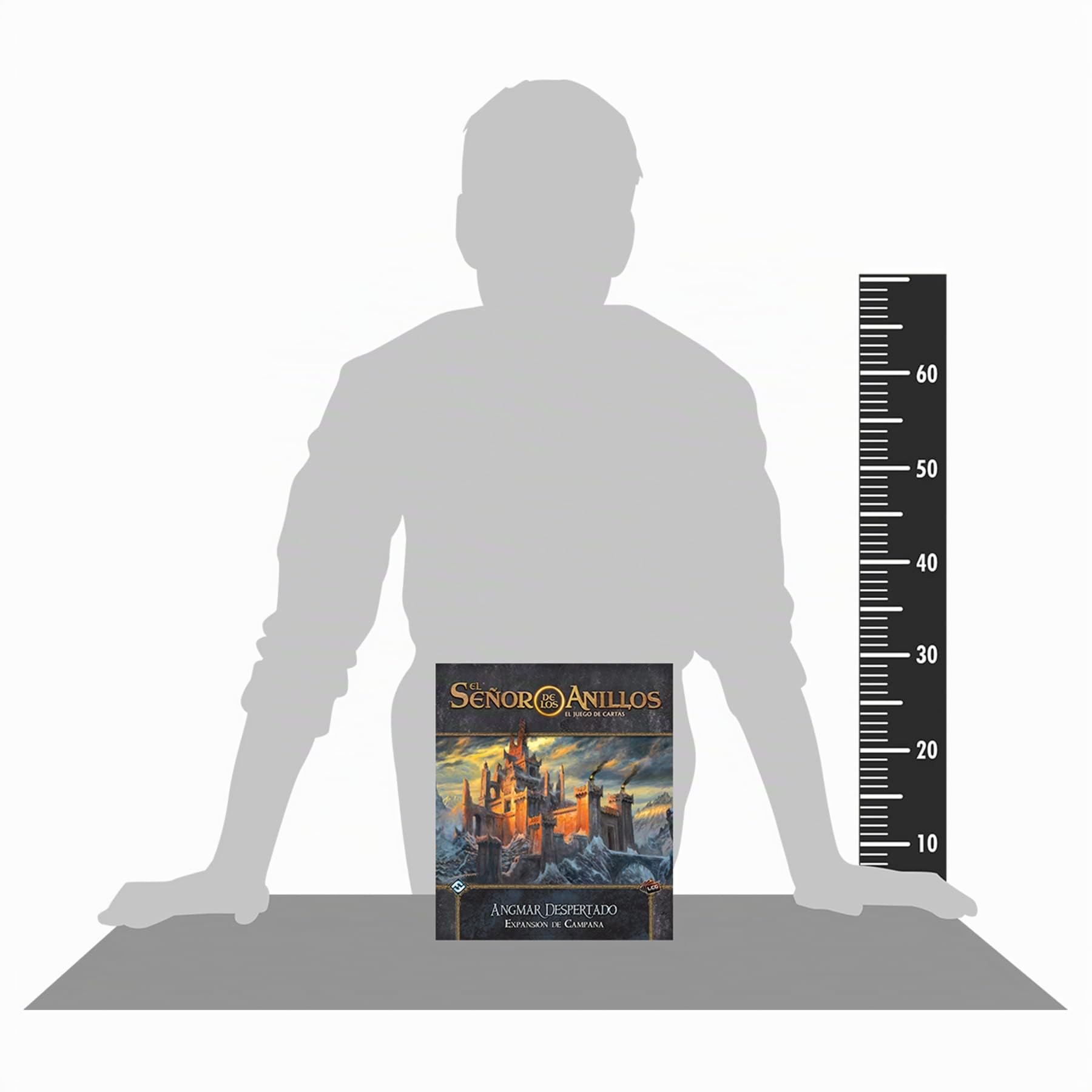 Fantasy Flight Games, El Señor de los Anillos el Juego de Cartas, Angmar despertado Expansión de Campaña, MEC108ES, Multicolor