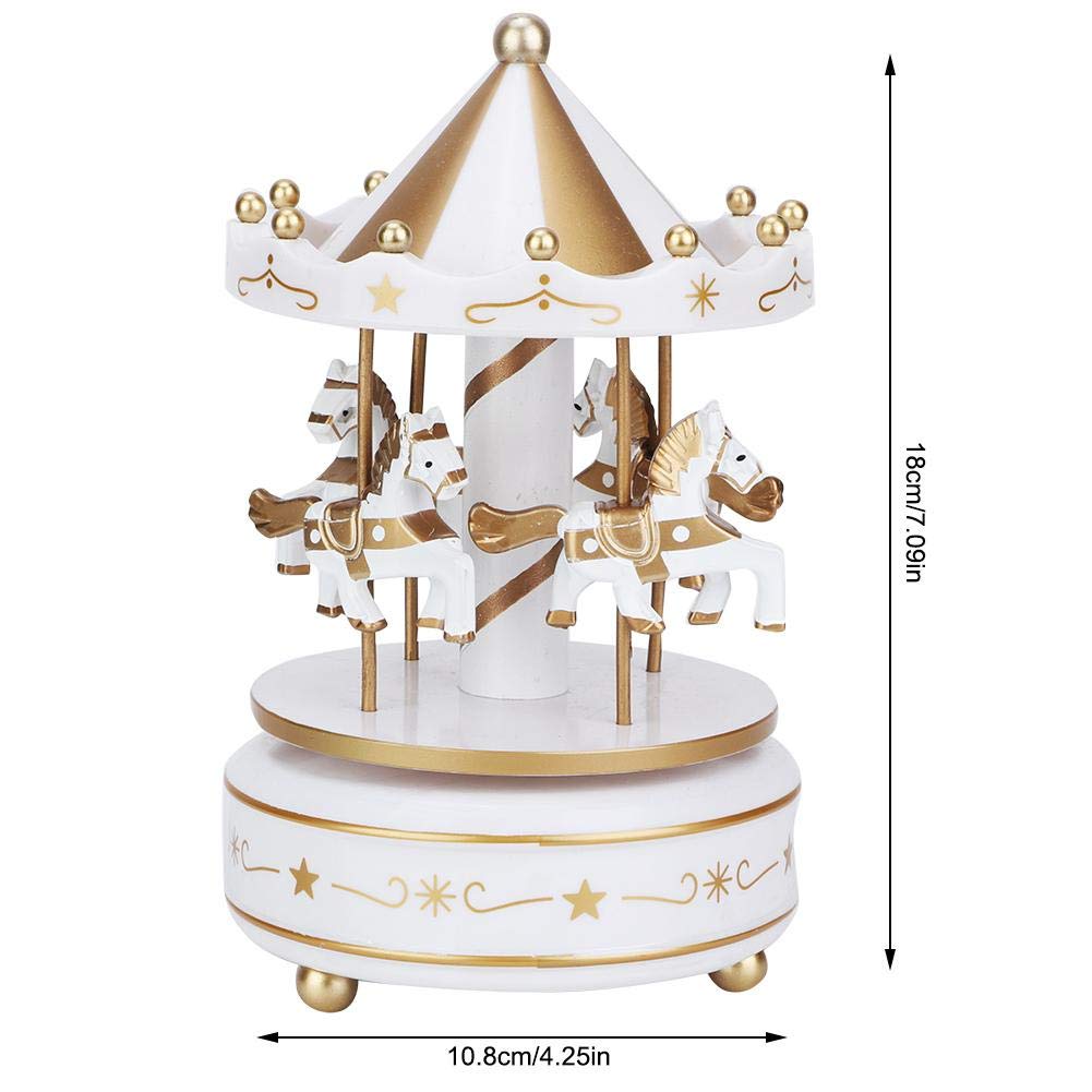 メリーゴーランド オルゴール メリーゴーランドオルゴール【レッド×イエロー】DY-2734RY