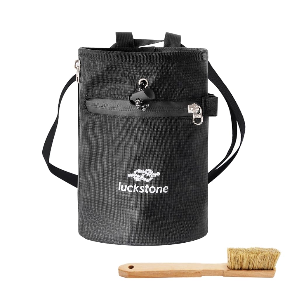 Bolsa de magnesio para escalada con cepillo y cinturón ajustable
