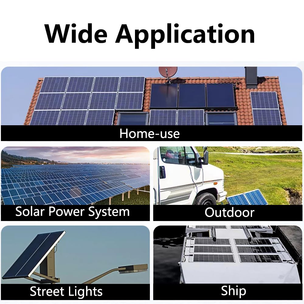 Soporte para módulo solar para techo plano, soporte de techo plano para módulos solares con riel de montaje de 20 cm y abrazadera ajustable para módulos de 30 – 35 mm, módulo fotovoltaico, soporte