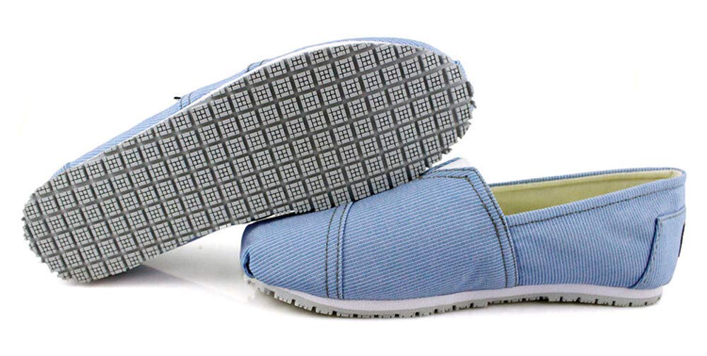 Laforst Next Gen Footwear Women's Dale 3312 Slip Resistant Sneaker, Air Blue, 11