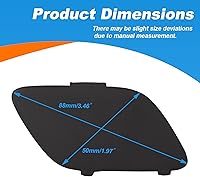 Vista 6 de Funda de gancho de remolque para parachoques delantero Tapa del ojo de remolque Compatible con BMW E92 Coupé E93 Convertible Serie 3 328i 335i 2007