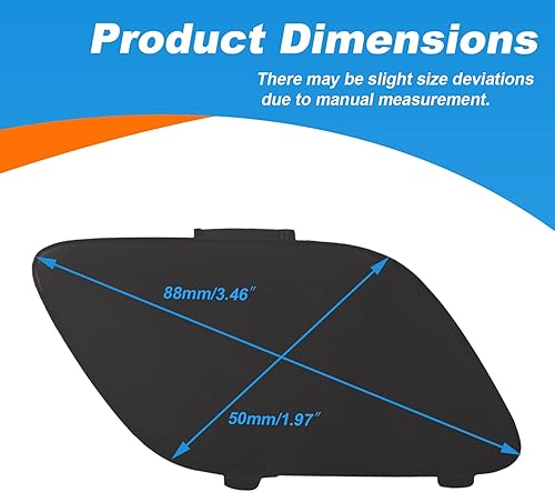 Miniatura 6 de Cubierta de gancho de remolque para parachoques delantero, tapa de ojo de remolque para BMW E92 Coupé E93 Convertible 3-Series 328i 335i 2007 2008