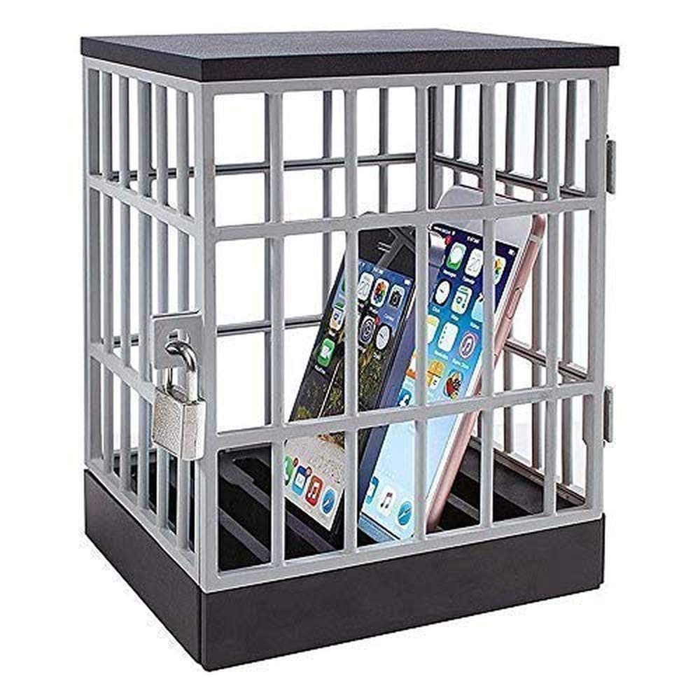 Cell Phone Jail Mobile Phone Prison with Lock Up Cell Phone Stands for
