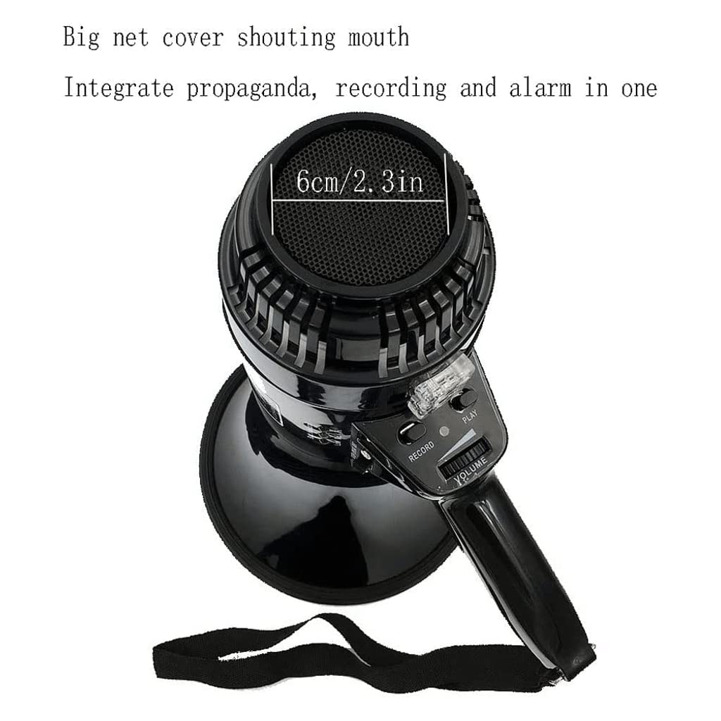 Interessante Altoparlante Bullhorn 35w Altoparlante ad alta potenza Megafono portatile con sirena integrata Controllo del volume regolabile Megafono Altoparlante leggero