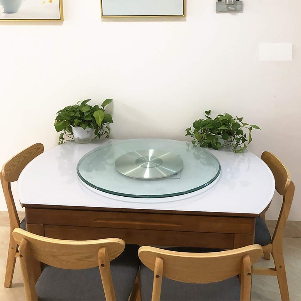 Piatto girevole Lazy susan,Lazy susan Vassoio Girevole Con cuscinetti silenziosi,Vassoio Girevole in Vetro adatto per cene di famiglia e banchetti / 70cm(28inch) / 70cm(28inch)