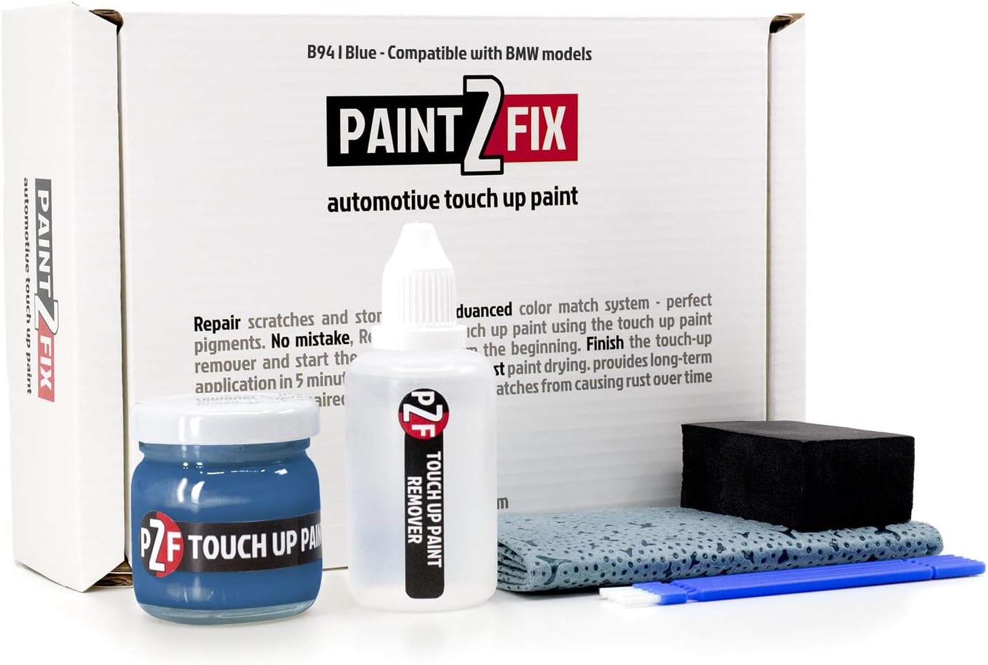 B94 I Blue | I Frozen Blue Touch-Up Paint & Scratch Repair Kit for BMW Models - 1.35 fl oz (35 ml)