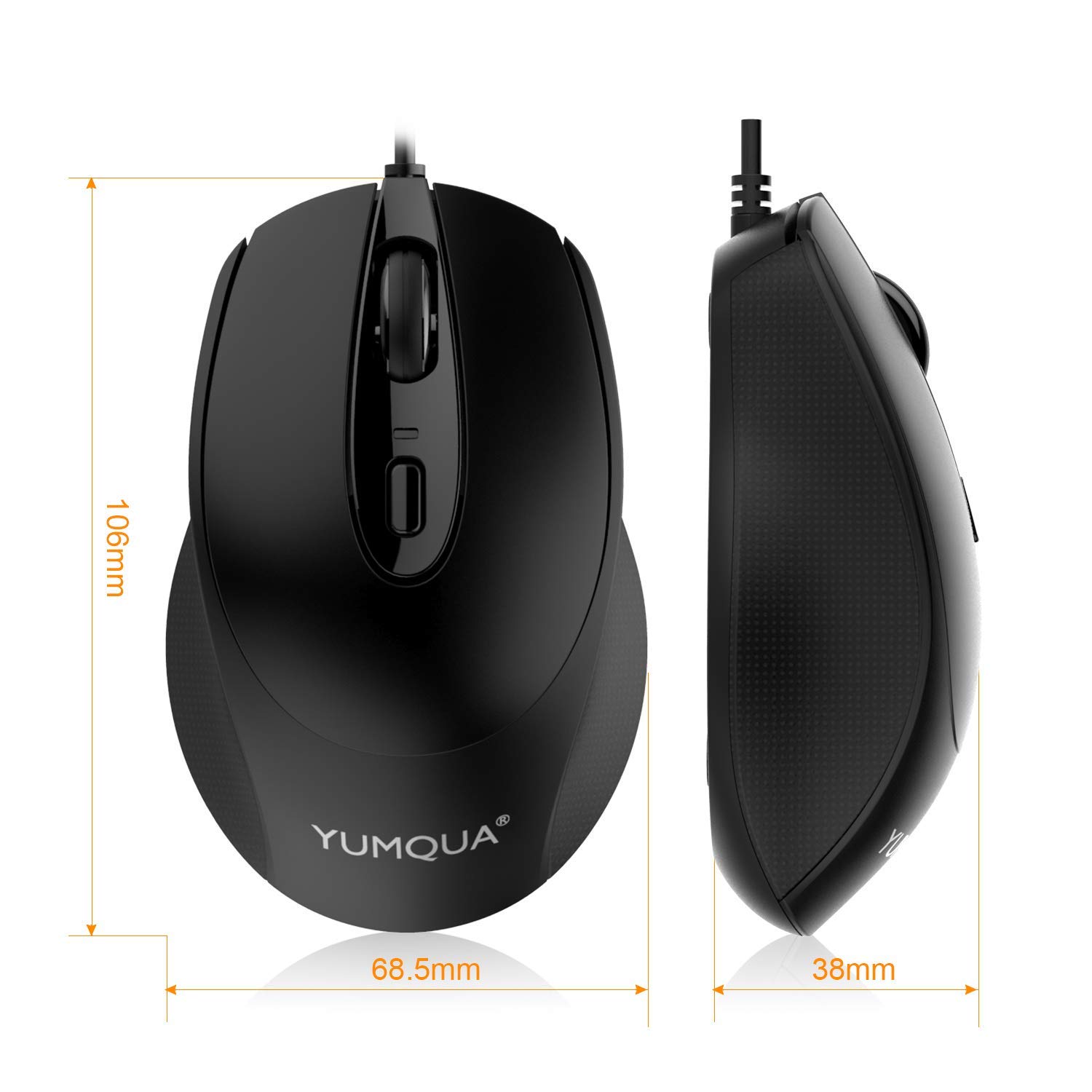 パソコン用マウス Amazon | YUMQUA (ユムクア) コンピューターマウス 有線 12個パック