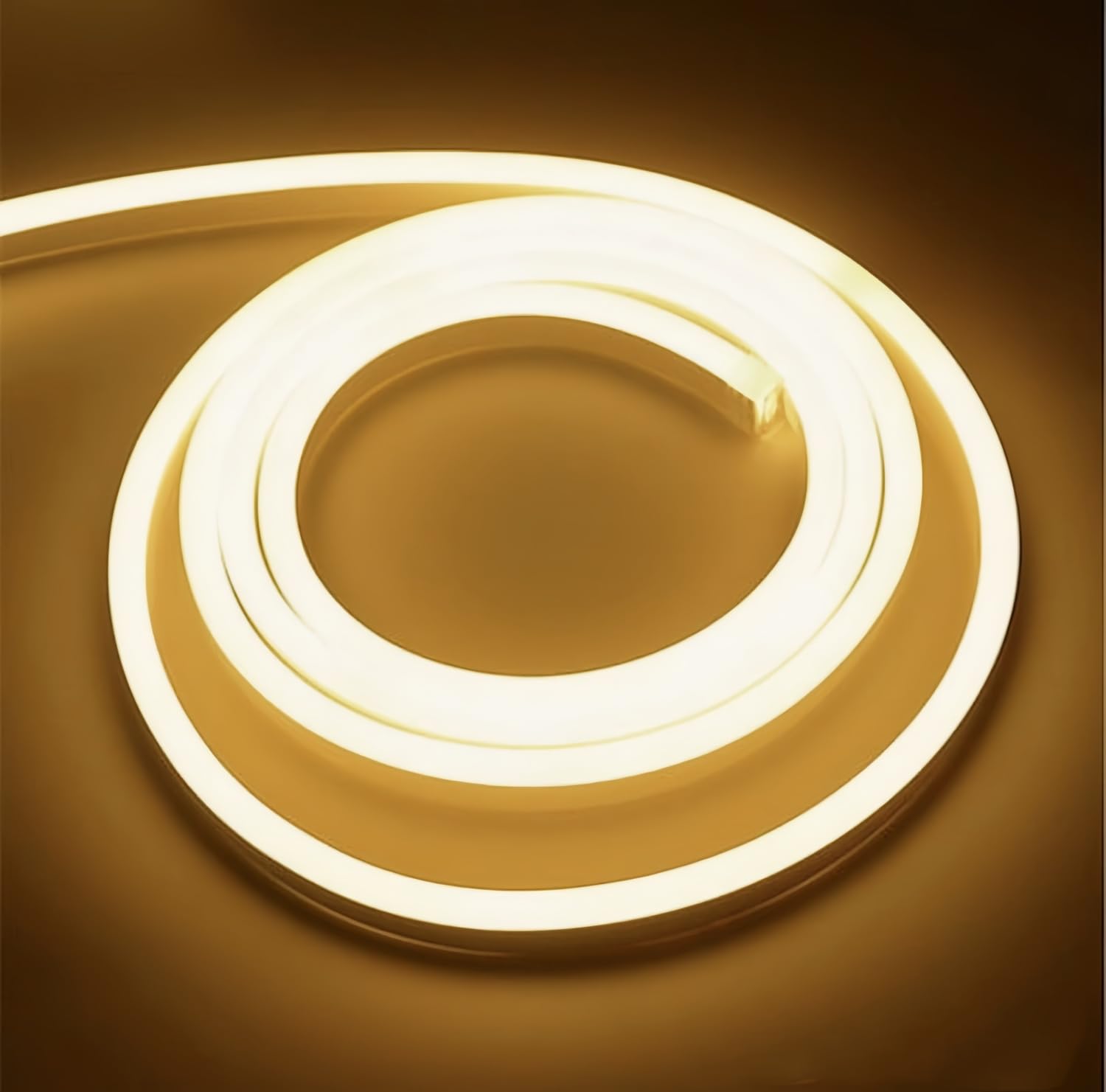 ONSSI® Tiras LED de Neón 220v (Blanco Cálido,5M),12w/m,Cada Corte de 10cm,Ip65 Impermeable con Enchufe de Interruptor y Pegamento,Cinta Led Para Decoración de Escaparate,Hogar,Cocina
