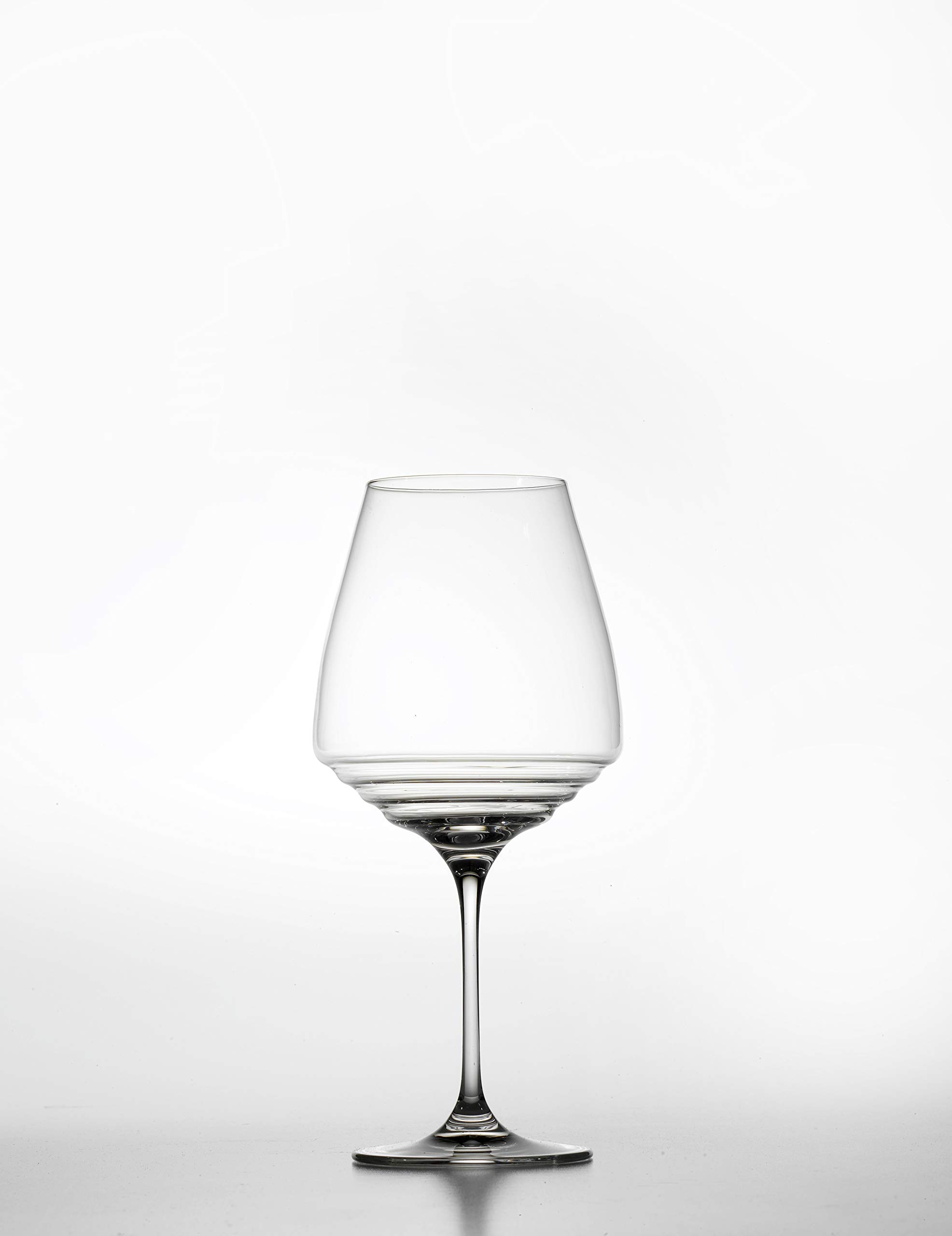 Zafferano NE08000 Collezione Rossi Importanti, Calice in Vetro per Degustazioni, Altezza 242 mm, Capacità 80 cl - Set 6 Pezzi