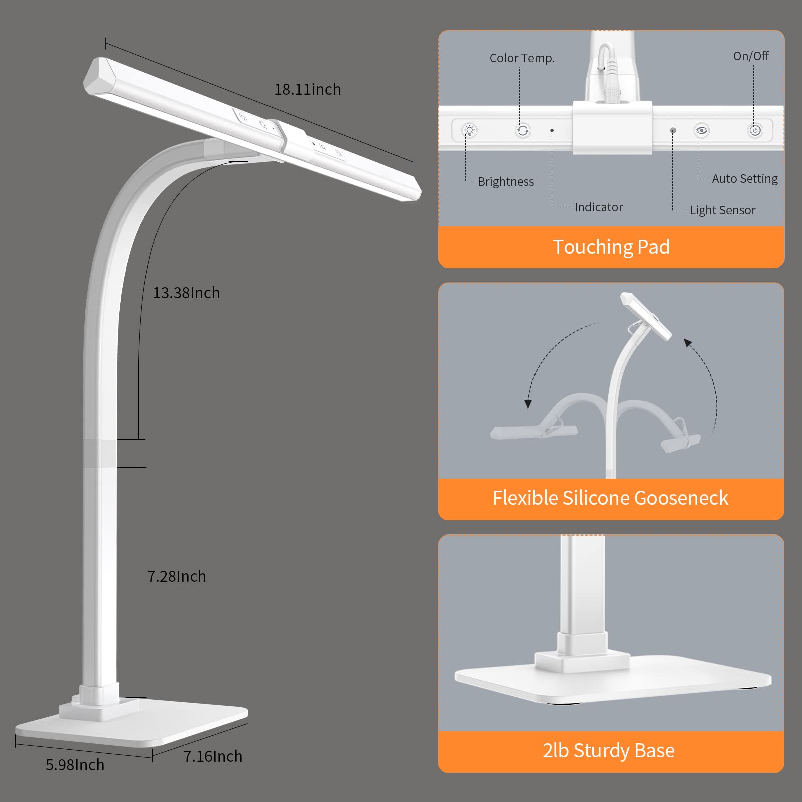 KableRika LED Desk Lamp, Architect Desk Lamps For Home
