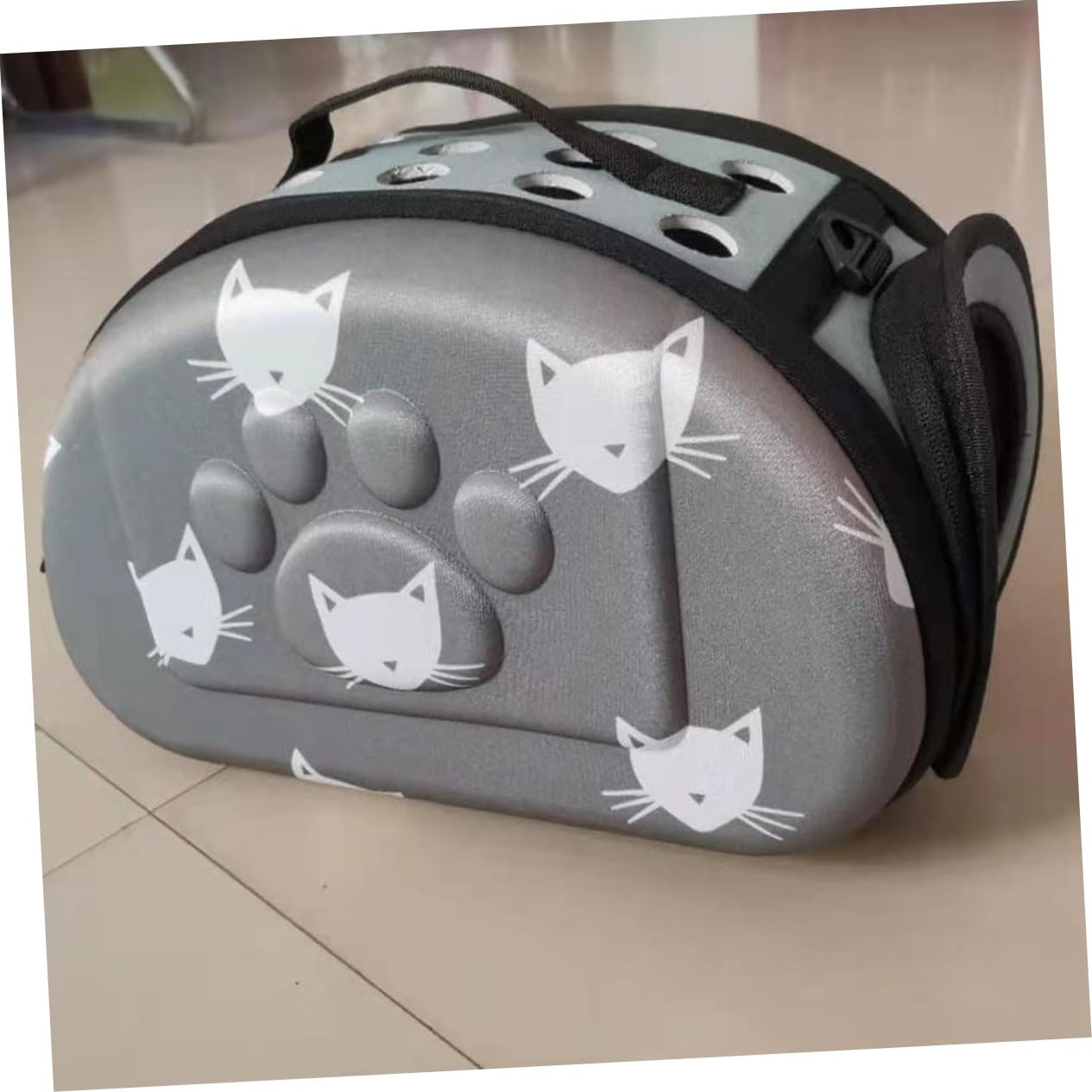 minkissy Atmungsaktiver Faltbarer Katzen Kleintier-trage-Rucksack Mit Verstellbarem Schultergurt Ergonomisches Design Praktischer Outdoor-tiertransport Für Spaziergänge Reisen Und Alltag