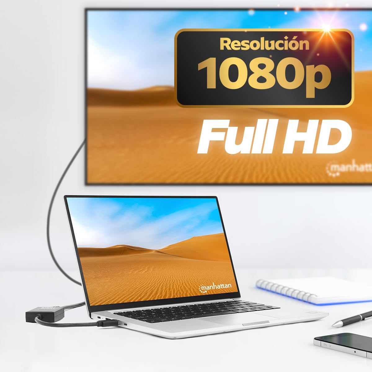 Manhattan USB-A USB 3.1 Gen 1 a HDMI Adaptador 1080p@60Hz