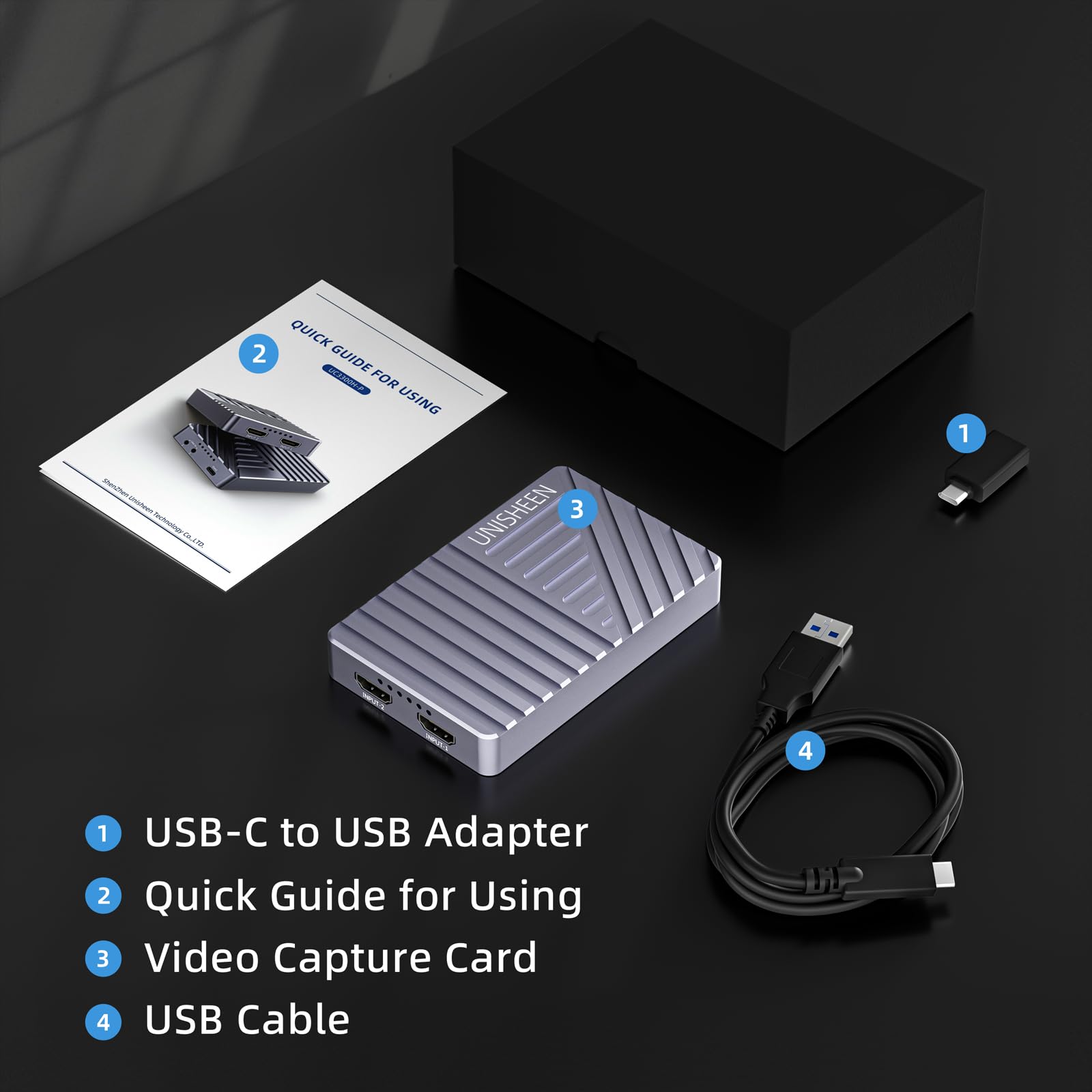 2 Channel HDMI Video Capture Card,4K30 Input Video Broadcast Game Live Stream,HDMI to USB 3.1 Gen2 HD Live Streaming Video Grabber Converter Free Driver