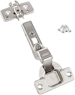 BLUM Zawias meblowy Clip top | taśma do mebli; ogranicznik wewnętrzny bez sprężyny, 2 sztuki w zestawie płyty montażowe, śruby i instrukcja montażu