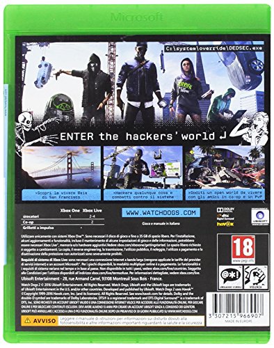 Watch Dogs 2 Xbox One Italien - vue 4