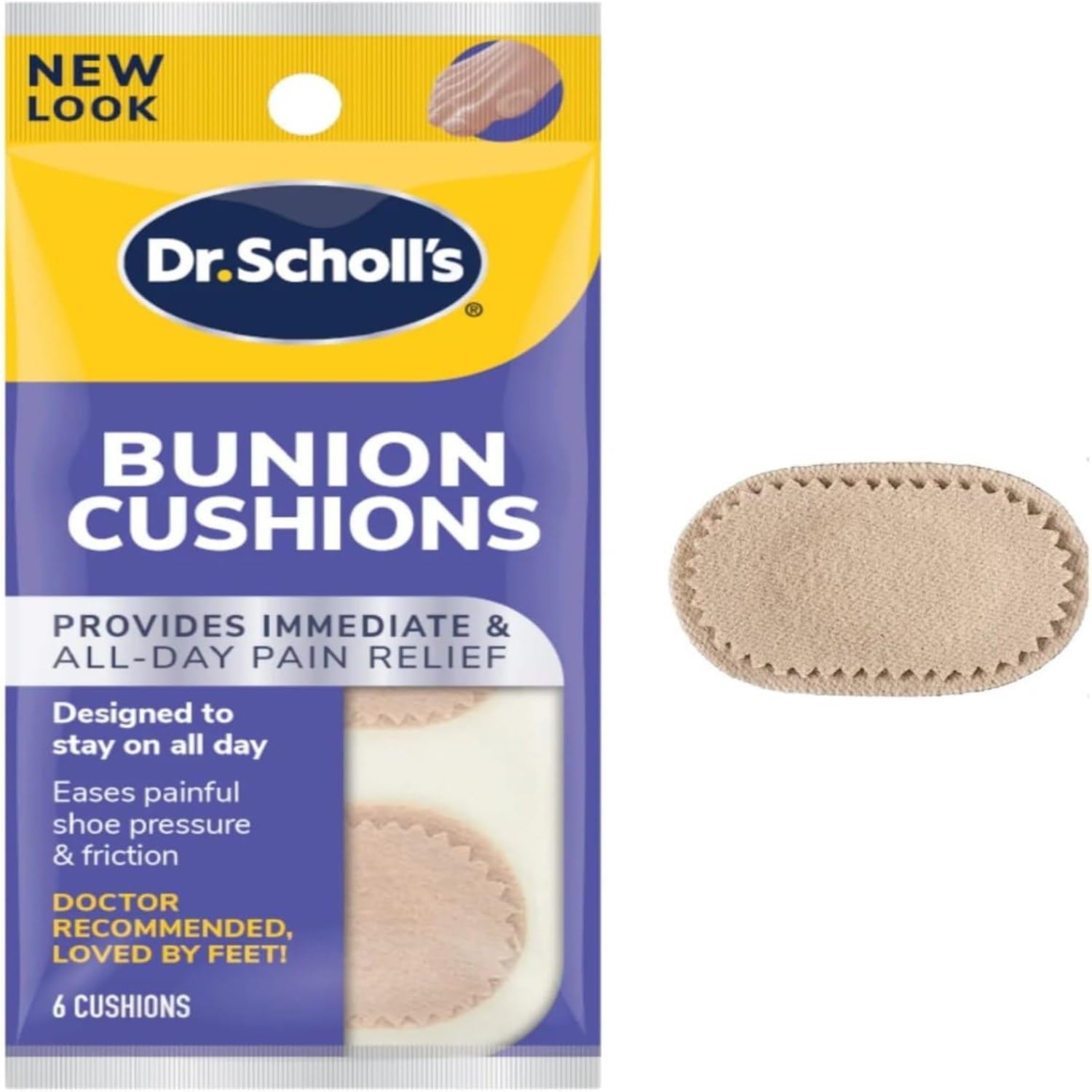 Dr Scholls Bunion Cushions 6ct Pack Of Dual Cushioning