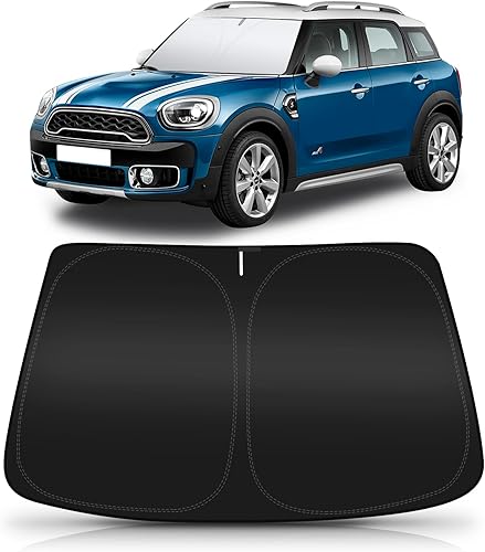 BESTVIEW Parasol para parabrisas de automóvil compatible con Mini Cooper F55, Cooper S, Hardtop 4 puertas 2015-2024 2025, parasol reflectante