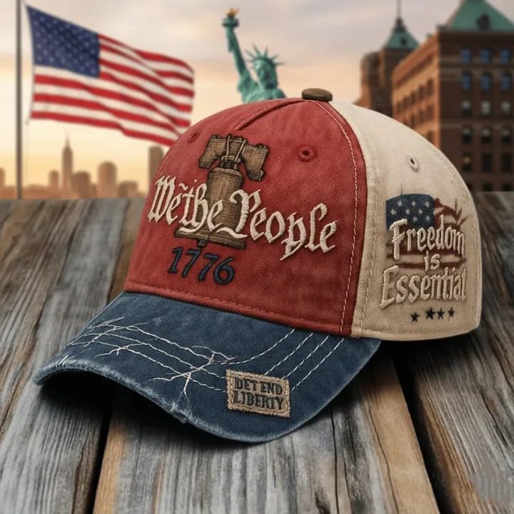 U.S. 250th Anniversary Baseball Cap Adjustable America 250 Anniversary USA Hat Patriotic Veterans Hats - Image 2