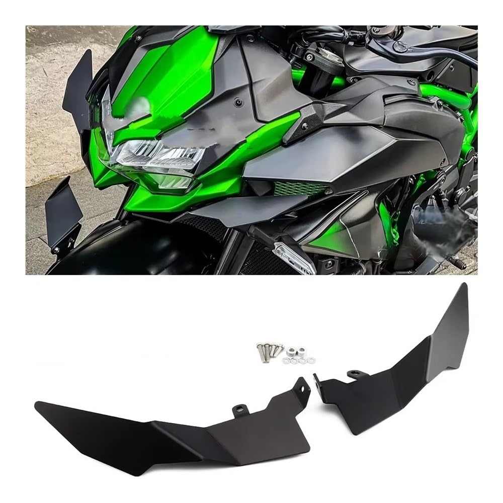 Motorrad Winglet Für ZH2 Für Z H2 2020-2026 Motorrad Seite Winglet Front Spoiler Flügel Kleine Flanke Verkleidung Feste Untere