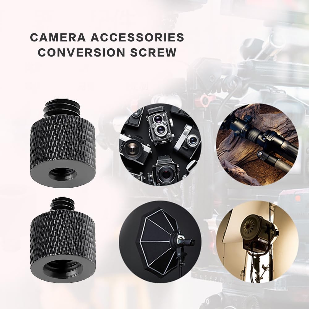 9x Stativ Gewindeadapter Set - 3/8" Auf 1/4" Adapter Aluminium | Für Kamera & Mikrofonstative