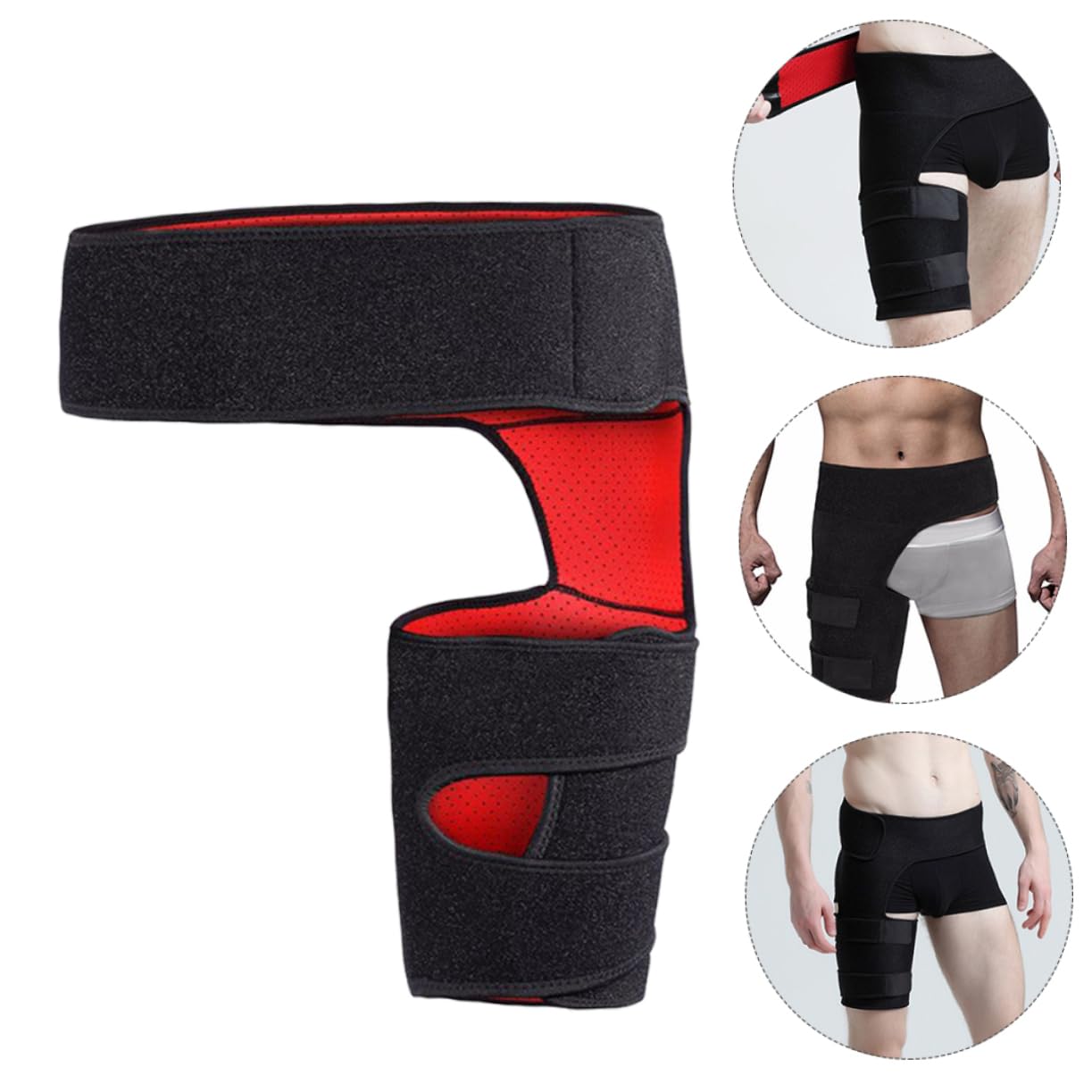 Thigh Support Belt and Lumbar Brace for Fitness Protective Gear for Weightlifting and Sports Reduces Muscle Fatigue and Swelling Durable Waist and Thigh Support for Active